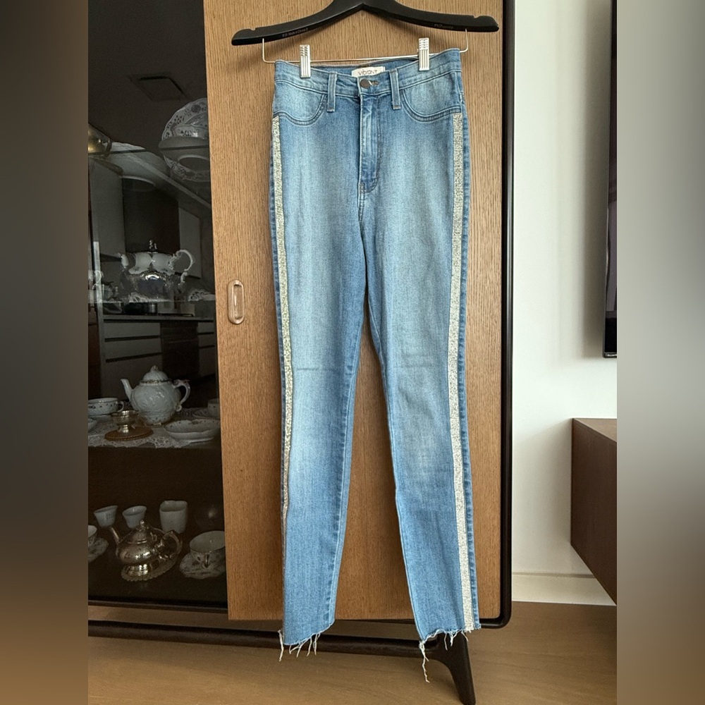 SPARKLY BLUE DENIM JEANS
